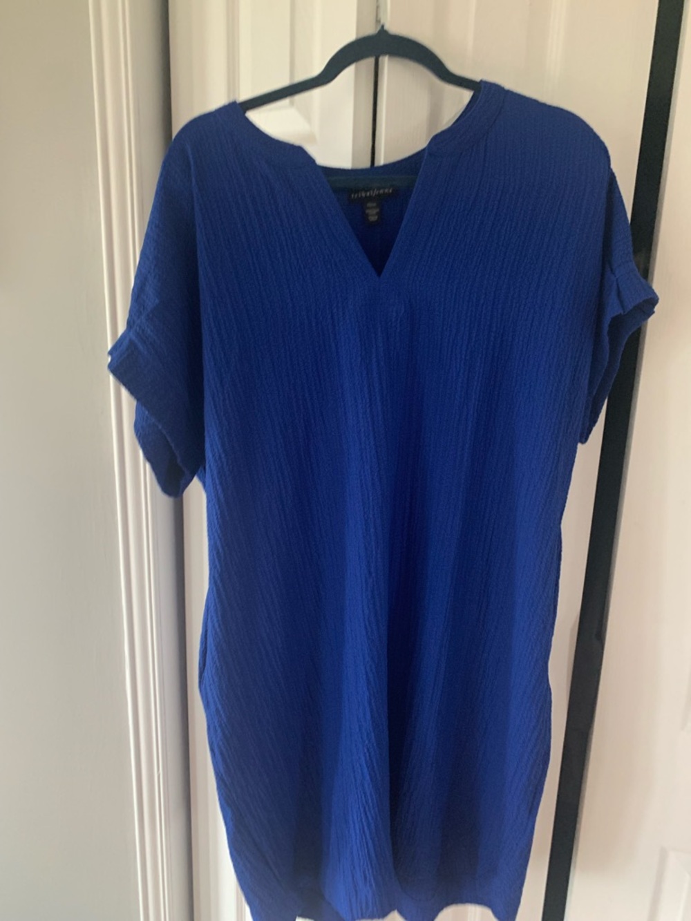 Tribal royal blue dress XL